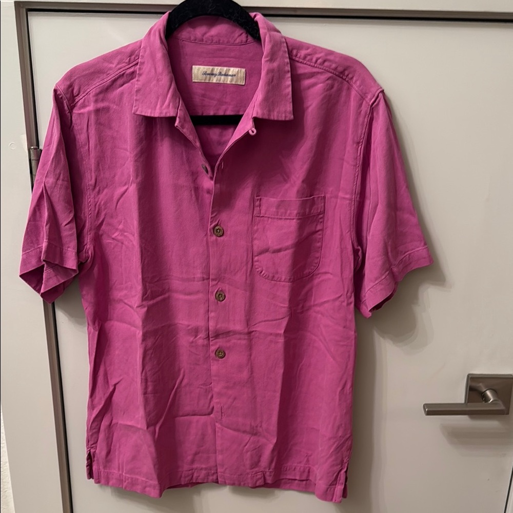 Tommy Bahama Pink Casual Button Down Shirt